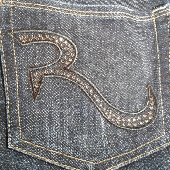 Rock & Republic Kasandra rhinestone flare leg 8 - Picture 2 of 4